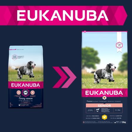 Eukanuba Caring Senior Medium Breed Dog Food Chicken 12kg #2